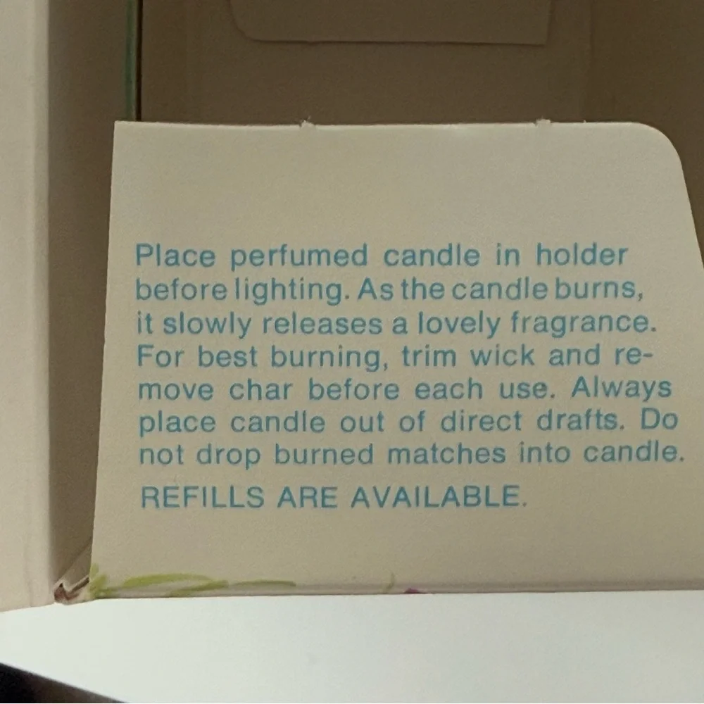 Rare Vintage 1970s AVON Fostoria Glass Candlelight Basket-Charisma Scent NOS
